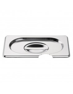 Vogue Stinaless Steel 1/9 Gastronorm Notched Lid 2