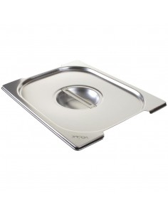 Vogue Stainless Steel 1/2 Gastronorm Handled Pan Lid