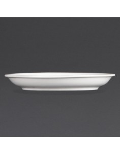 Olympia Whiteware Cappuccino Saucers 160mm 2