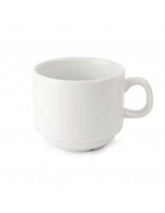 Olympia Whiteware Stacking Tea Cups 200ml 7oz 2
