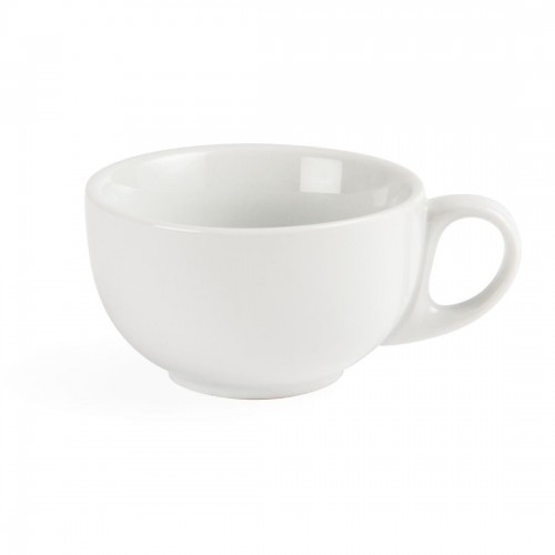 Olympia Whiteware Cappuccino Saucer Fits 200ml Cappuccino Cups CB469 Porcelain 