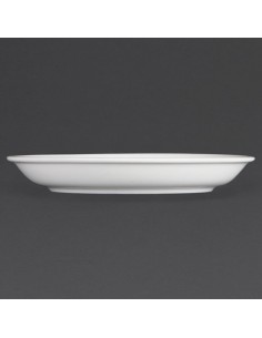 Olympia Whiteware Cappuccino Saucers 2