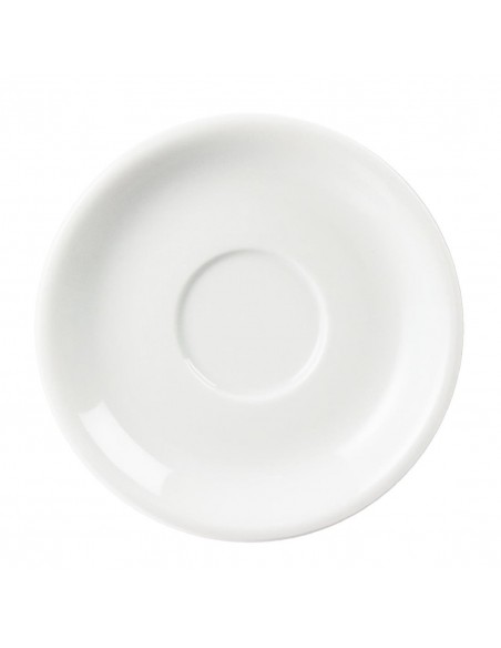 Olympia Whiteware Cappuccino Saucers