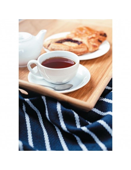 Olympia Whiteware Cappuccino Saucers