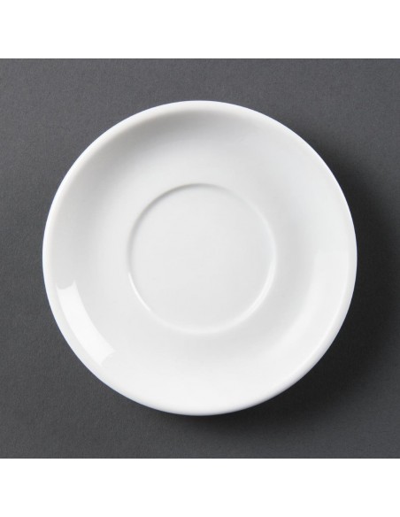 Olympia Whiteware Stacking Espresso Saucers