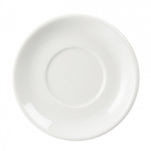 Olympia Whiteware Stacking Espresso Saucers