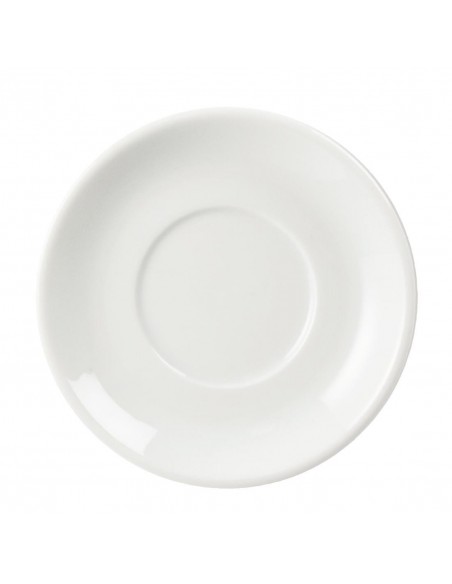 Olympia Whiteware Stacking Espresso Saucers