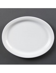 Olympia Whiteware Oval Platters 250mm