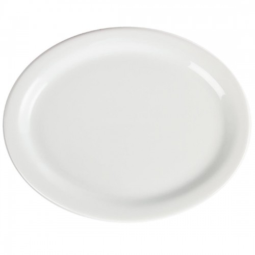 Olympia Whiteware Oval Platters 250mm