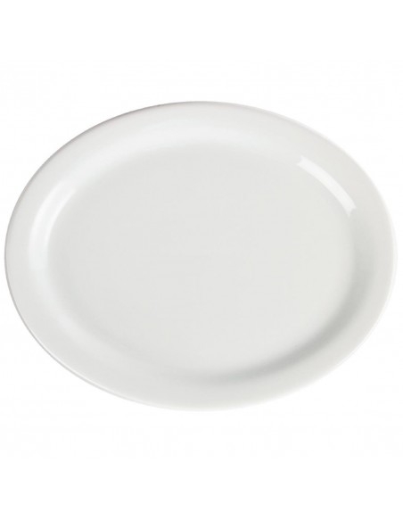 Olympia Whiteware Oval Platters 250mm