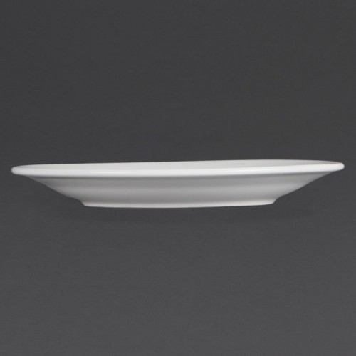 Olympia Whiteware Wide Rimmed Plates 165mm