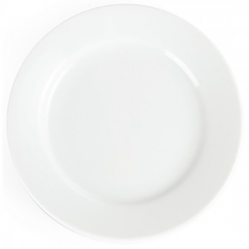 Olympia Whiteware Wide Rimmed Plates 165mm
