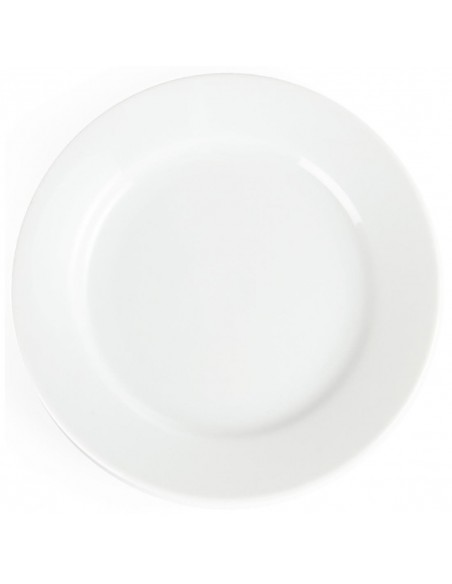 Olympia Whiteware Wide Rimmed Plates 165mm