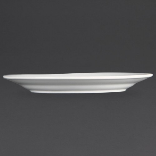 Olympia Whiteware Wide Rimmed Plates 202mm
