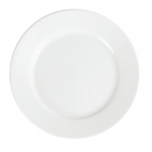 Olympia Whiteware Wide Rimmed Plates 202mm