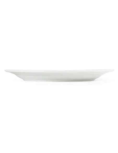 Olympia Whiteware Wide Rimmed Plates 250mm