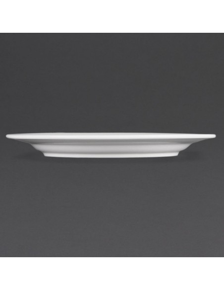 Olympia Whiteware Wide Rimmed Plates 280mm