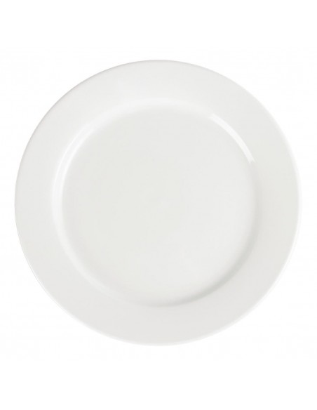 Olympia Whiteware Wide Rimmed Plates 280mm