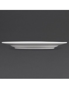Olympia Whiteware Wide Rimmed Plates 310mm 2