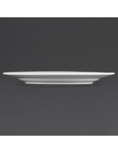 Olympia Whiteware Wide Rimmed Plates 310mm