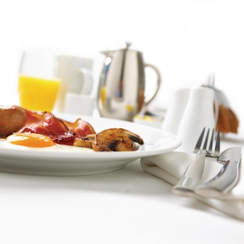 Olympia Whiteware Wide Rimmed Plates 310mm