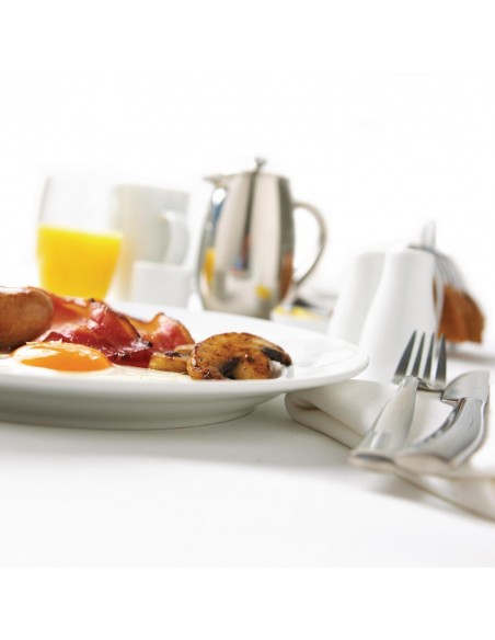 Olympia Whiteware Wide Rimmed Plates 310mm