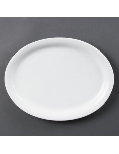 Olympia Whiteware Oval Platters 295mm