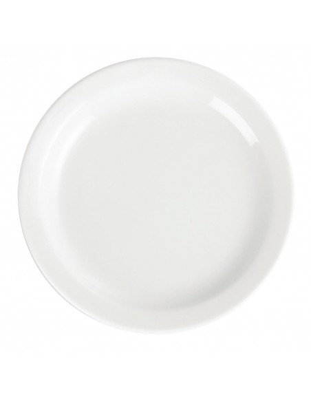 Olympia Whiteware Narrow Rimmed Plates 150mm