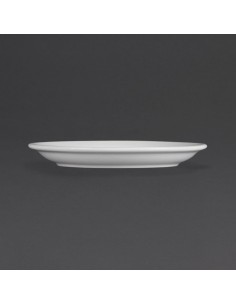 Olympia Whiteware Narrow Rimmed Plates 180mm 2