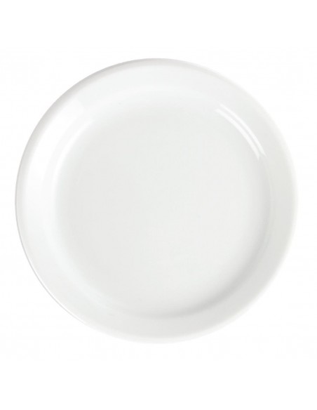 Olympia Whiteware Narrow Rimmed Plates 180mm
