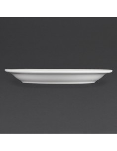 Olympia Whiteware Narrow Rimmed Plates 202mm 2
