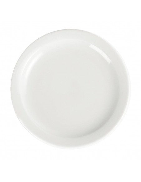 Olympia Whiteware Narrow Rimmed Plates 202mm