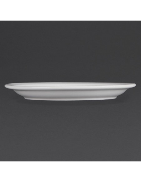Olympia Whiteware Narrow Rimmed Plates 230mm