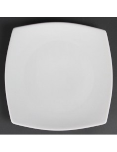 Olympia Whiteware Rounded Square Plates 270mm