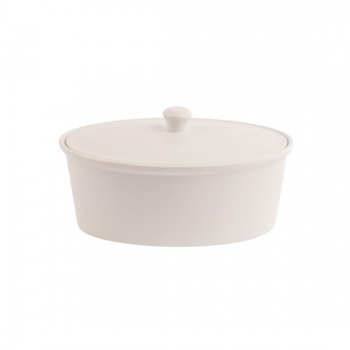 Olympia Whiteware Oval Casserole Dish 2.2Ltr