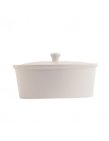 Olympia Whiteware Oval Casserole Dish 2.2Ltr