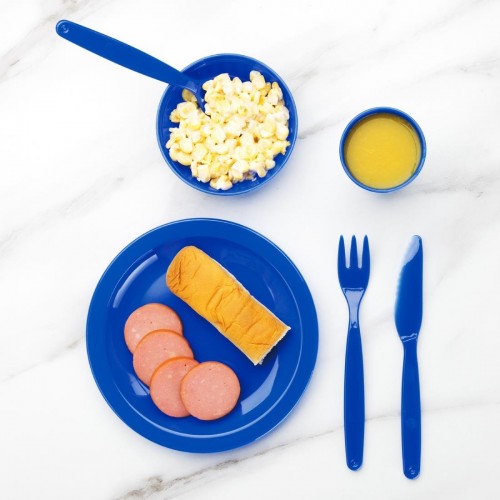 Kristallon Polycarbonate Plates Blue 230mm