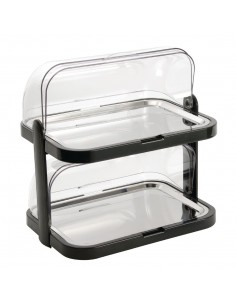 Double Decker Roll Top Cool Display Trays
