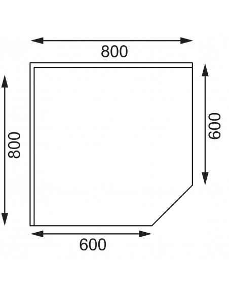 Vogue Stainless Steel Corner Unit