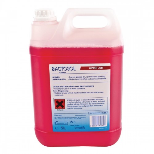 Bactosol Glass Wash Rinse Aid 5Ltr