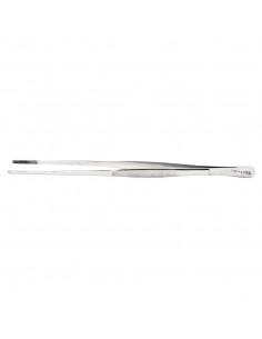 Stainless Steel Round Tip Tweezer Tongs 300mm