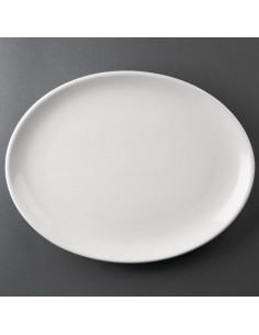 Athena Hotelware Oval Coupe Plates 305x 242mm