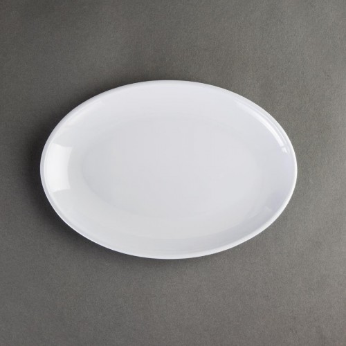 Kristallon Melamine Oval Coupe Plates 225mm