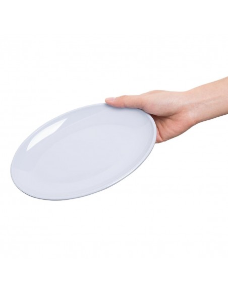 Kristallon Melamine Oval Coupe Plates 225mm