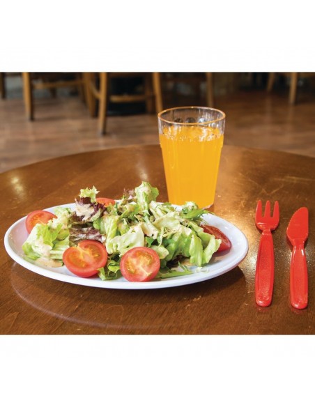 Kristallon Melamine Oval Coupe Plates 225mm