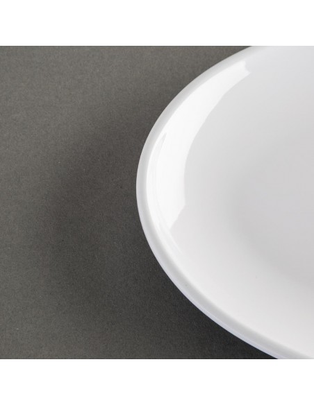 Kristallon Melamine Oval Coupe Plates 225mm