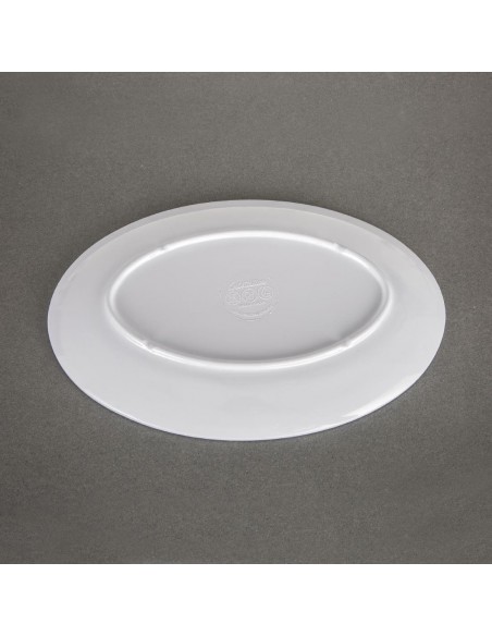 Kristallon Melamine Oval Coupe Plates 225mm