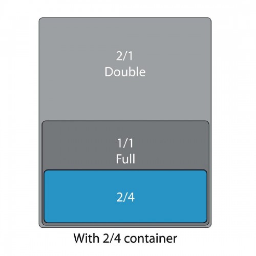 Olympia Whiteware 2/4 Two Fourths Size Gastronorm