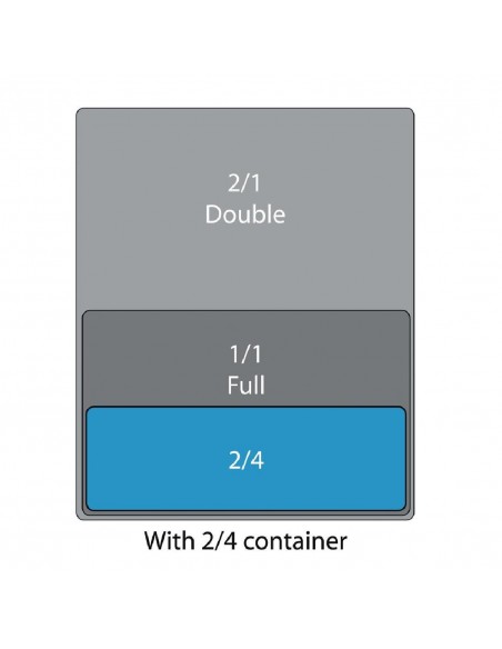 Olympia Whiteware 2/4 Two Fourths Size Gastronorm