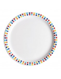 Carlisle Spanish Tile Dinner Plates 230mm